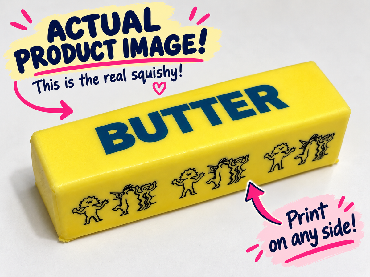Personalized Squishy Butter | Custom Name, Logo or Image