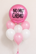 No Mo Chemo Balloon Bouquet | Cancer Recovery Celebration Balloons | Personalized Survivor Gift
